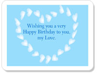 Birthday ecard- Heavenly Shower Of Love