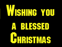 Christmas ecard- Wish You Blessed Christmas