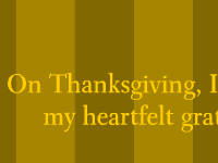 Thanksgiving ecard- My Heartfelt Gratitude