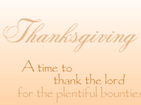 Thanksgiving ecard- A Time To Thank The Lord